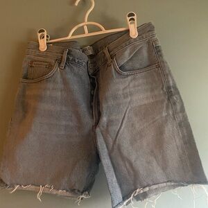 Blue Denim Cutoff Shorts
